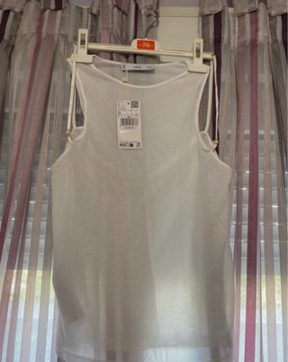 Camiseta Blanca Mango Talla M