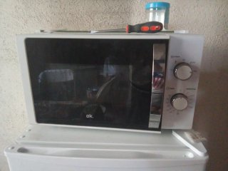 Microondas OK. Blanco