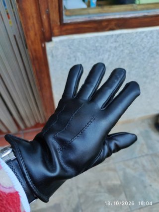 GUANTES DE CUERO SINTETICO PARA EL INVIERNO