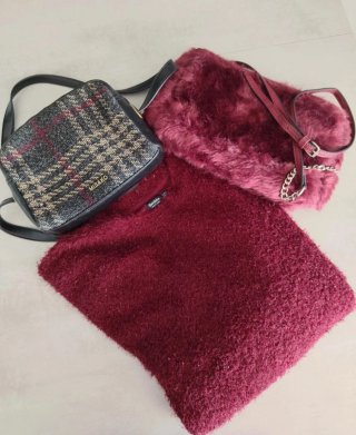 Lote 2 Bolsos y Jersey Bershka Talla L