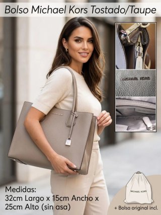 Bolso Tote Michael Kors Beige