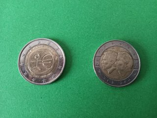 2 Monedas Conmemorativas de 2 Euros
