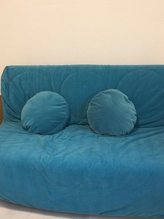 Divano letto color turchese