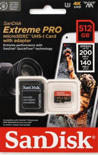 Tarjeta microSDXC SanDisk Extreme PRO 512GB