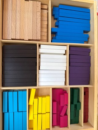 Regletas Matemáticas de Madera