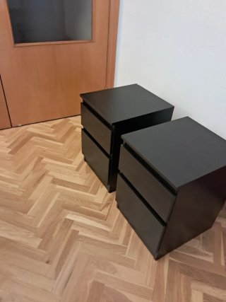 Pareja de Mesillas de Noche IKEA Negras