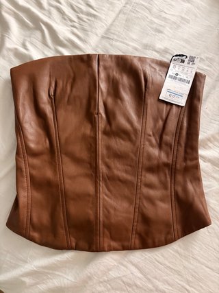 Corsé Stradivarius Polipiel Camel Talla S