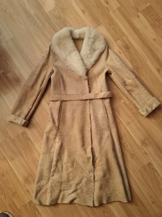 Abrigo de Piel Massimo Dutti