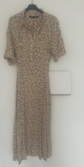 Vestido Estampado Zara Talla S