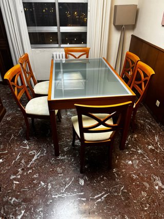 Mesa de Comedor Extensible. Regalo 6 Sillas