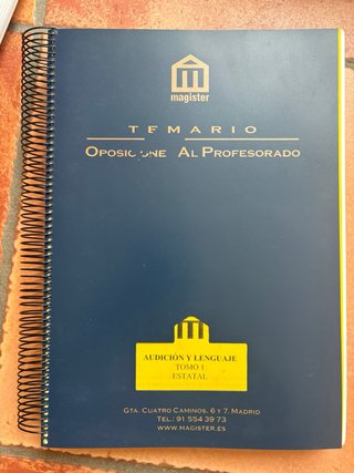 Apuntes oposiciones audicion y lenguaje