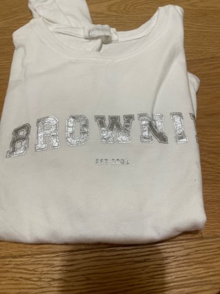 Camiseta Manga Larga Blanca Brownie