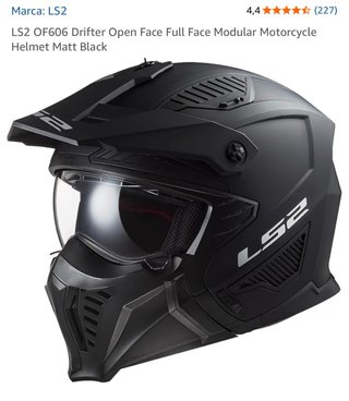 Casco LS2 OF606 Drifter Negro Mate