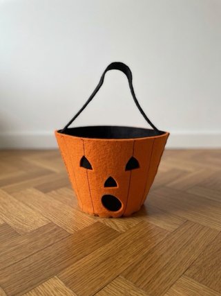 Secchiello di Halloween a forma di zucca