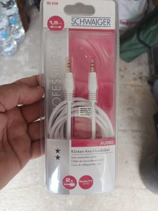 2-003 Cable de Audio Jack Schwaiger 1,5m