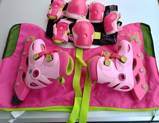 Patines en línea Oxelo con bolsa y protecciones