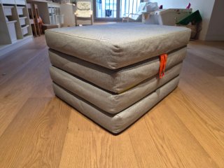 Pouf letto pieghevole IKEA SLÄKT grigio