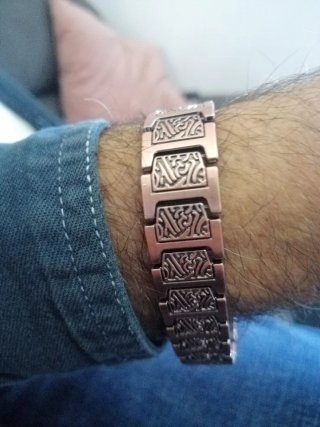 Bracciale in Rame con 40 Magneti modello celtico