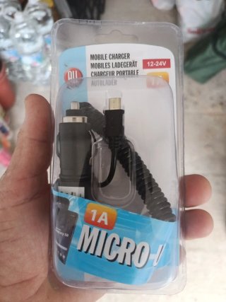 2-002 Cargador de Mechero para Coche Micro-USB
