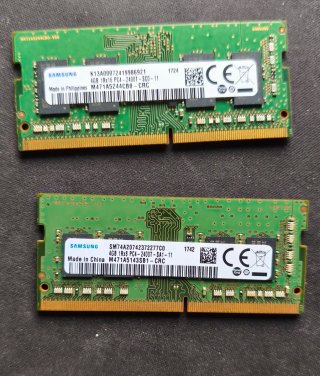 Memoria RAM 8GB (2x4GB) DDR4 para Portátil