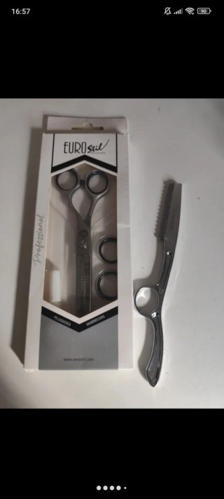 Tijeras y Navaja de Peluquería Eurostil