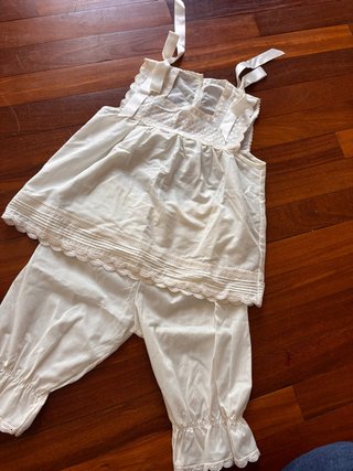 Conjunto Vintage de Pololo y Blusa