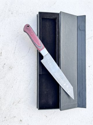 Cuchillo Kiritsuke Profesional Acero Damasco 30cm