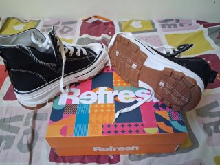 Botines de lona Refresh negros