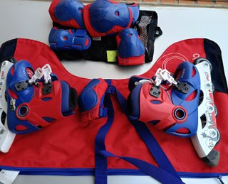 Patines infantiles Oxelo con bolsa y protecciones