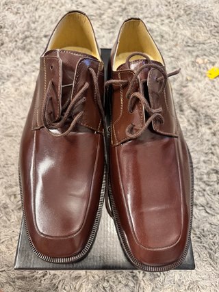 Zapatos de Vestir Artesano cuero Marron T42 A 10