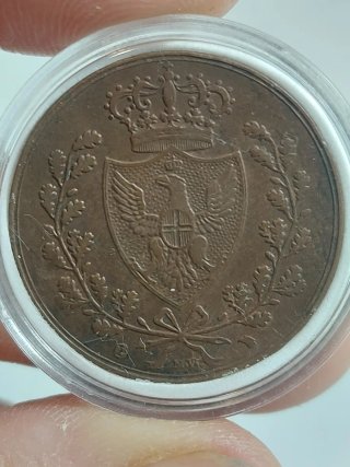 Moneda Carlos Félix de Saboya 1826