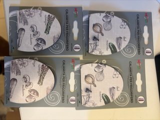 Set di 4 calamite per frigorifero