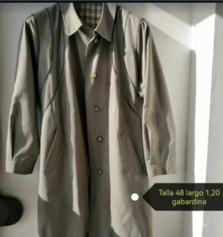 Gabardina Beige Talla 48