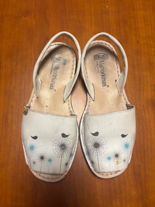 Menorquinas Blancas Talla 38
