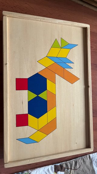 Puzzle Tangram de Madera para Niños
