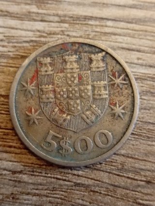 Moneda 5 Escudos 1965 Portugal