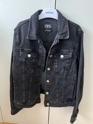 Cazadora denim negra Zara Talla S