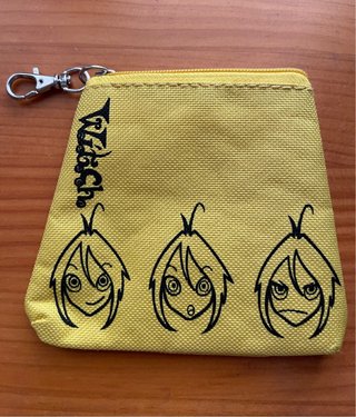 Cartera Amarilla Witch con cremallera
