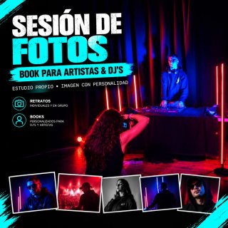 Sesión de Fotos / Book para Artistas y DJ's