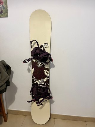 Tabla de Snowboard Roxy con Fijaciones