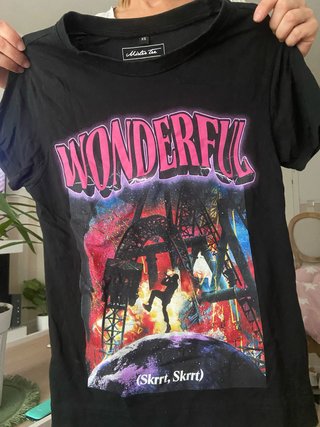 Camiseta Mister Tee Wonderful Negra Talla XS