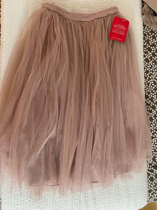 Falda midi de tul Little Mistress