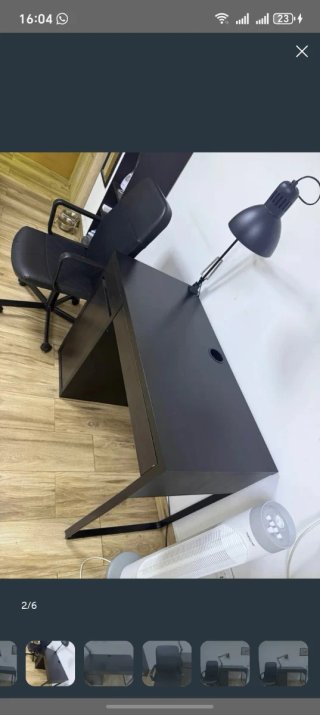 Conjunto de Mesa, Silla y Lámpara