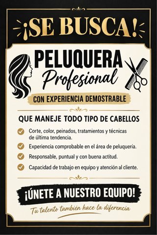 Peluquera profesional.