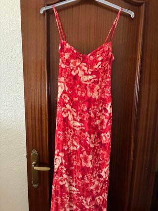 Vestido de tirantes con estampado floral