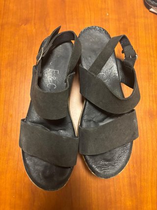 Cuñas Negras Talla 38