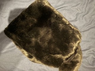 Bufanda de Pelo Negra