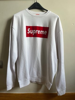 Sudadera Supreme Blanca