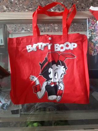 Bolsa de tela roja Betty Boop