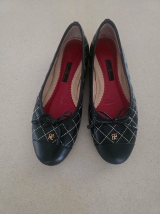 Bailarinas Carolina Herrera Negras Talla 40